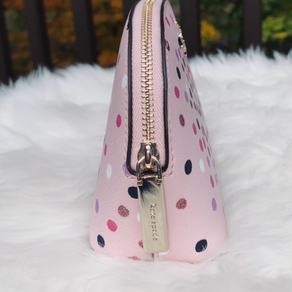 Kate spade confetti dot dome cosmetics bag - Picture 2 of 4